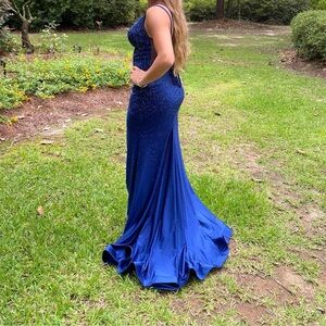 Ellie Wilde Sapphire Blue Gown